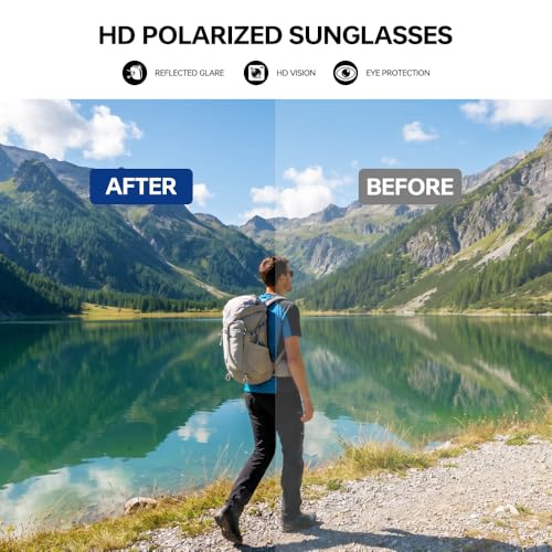 Image of Polarized Running Sunglasses for Men Women Ultra-Comfort, UV400 Protection
