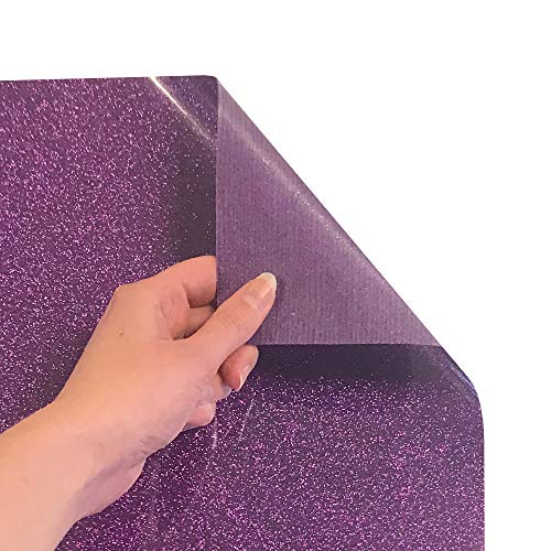Vinyle transfert thermique Siser Paillettes violet 30,5x12,7 cm pour customisation textile