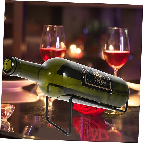 Garneck soporte de botellas de vino metálico 2 piezas miniatura 2