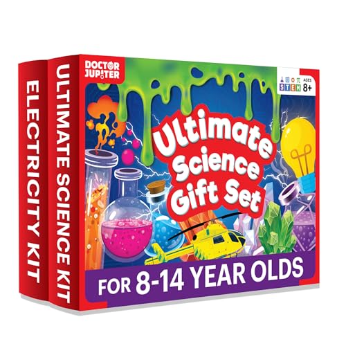 Doctor Jupiter Ultimate Science Gift Set of Science Kit, Electricity Kit for Kids Age 8-12 | Easter, Birthday Gifts for Boys & Girls of 8,9,10,11,12,13,14 Year Olds | STEM Learning & Education Toys