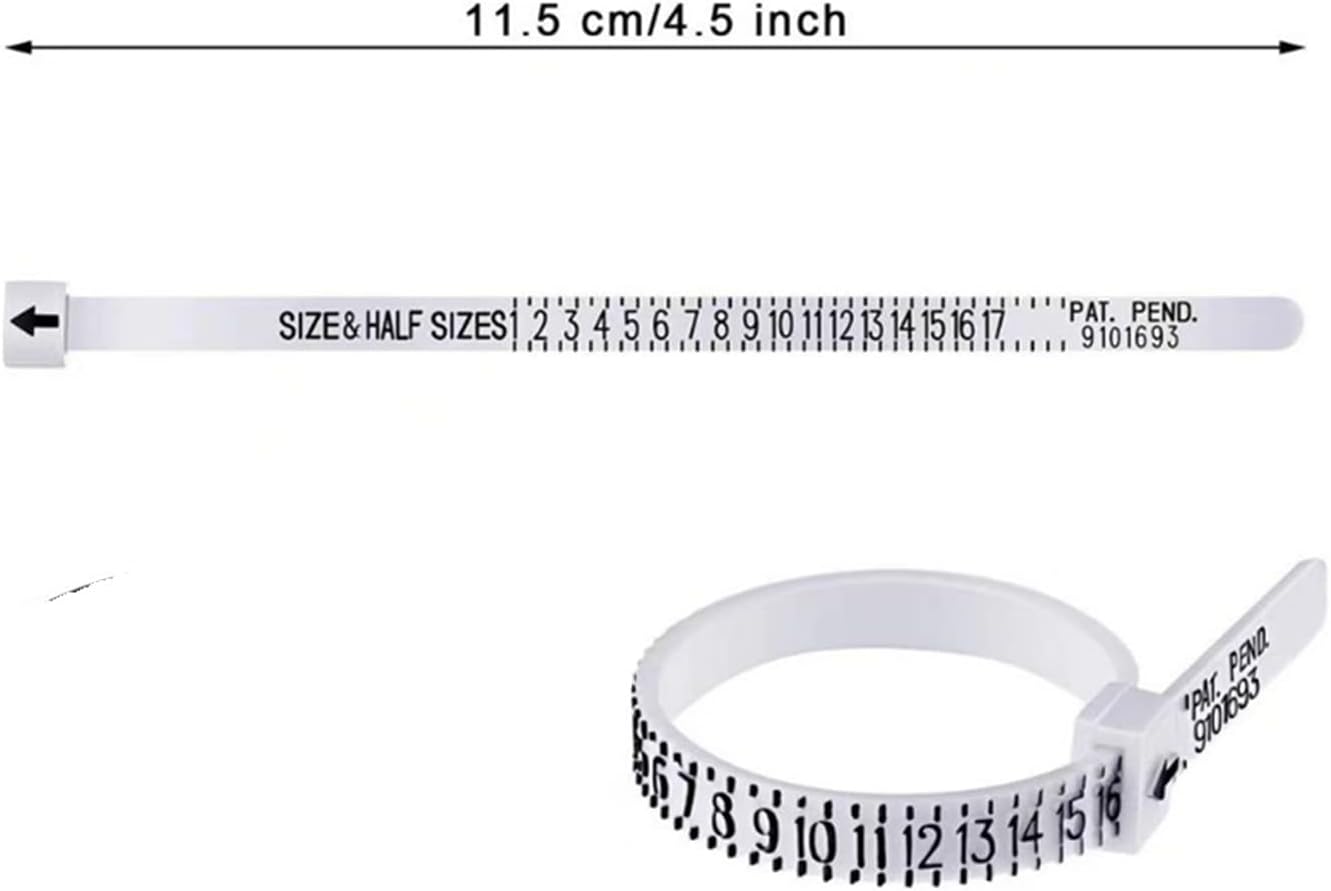 Anpro18 Pack Ring Size Adjuster-Transparent Ring Size Adjuster with 4 Sizes, Suitable for Loose Rings-Spiral Silicone Fastener Set with Polishing Cloth and Fixed Ring (for Steps,See the Picture Below)