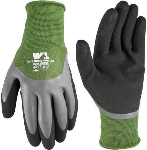 Wells Lamont Men's Waterproof Work Gloves with Latex Double Coati...