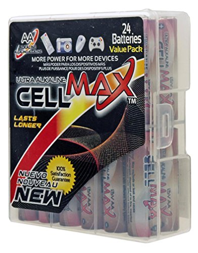 Cell Max Long Lasting AA Alkaline 24 Hard Pack (CM-LR6-PBH24)