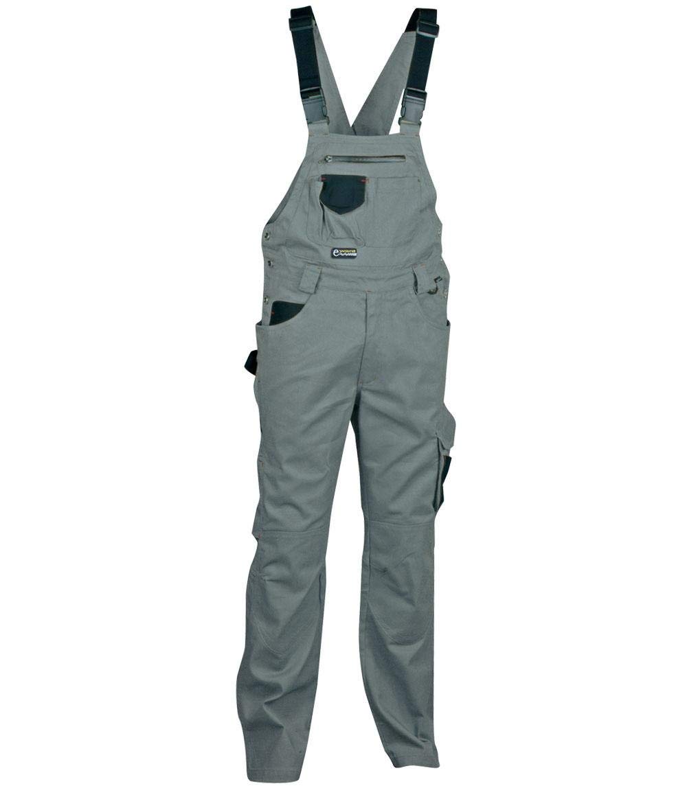 Cofra V062-0-01.Z64 Steel Salopette, 64 Taglia, Grigio/Nero