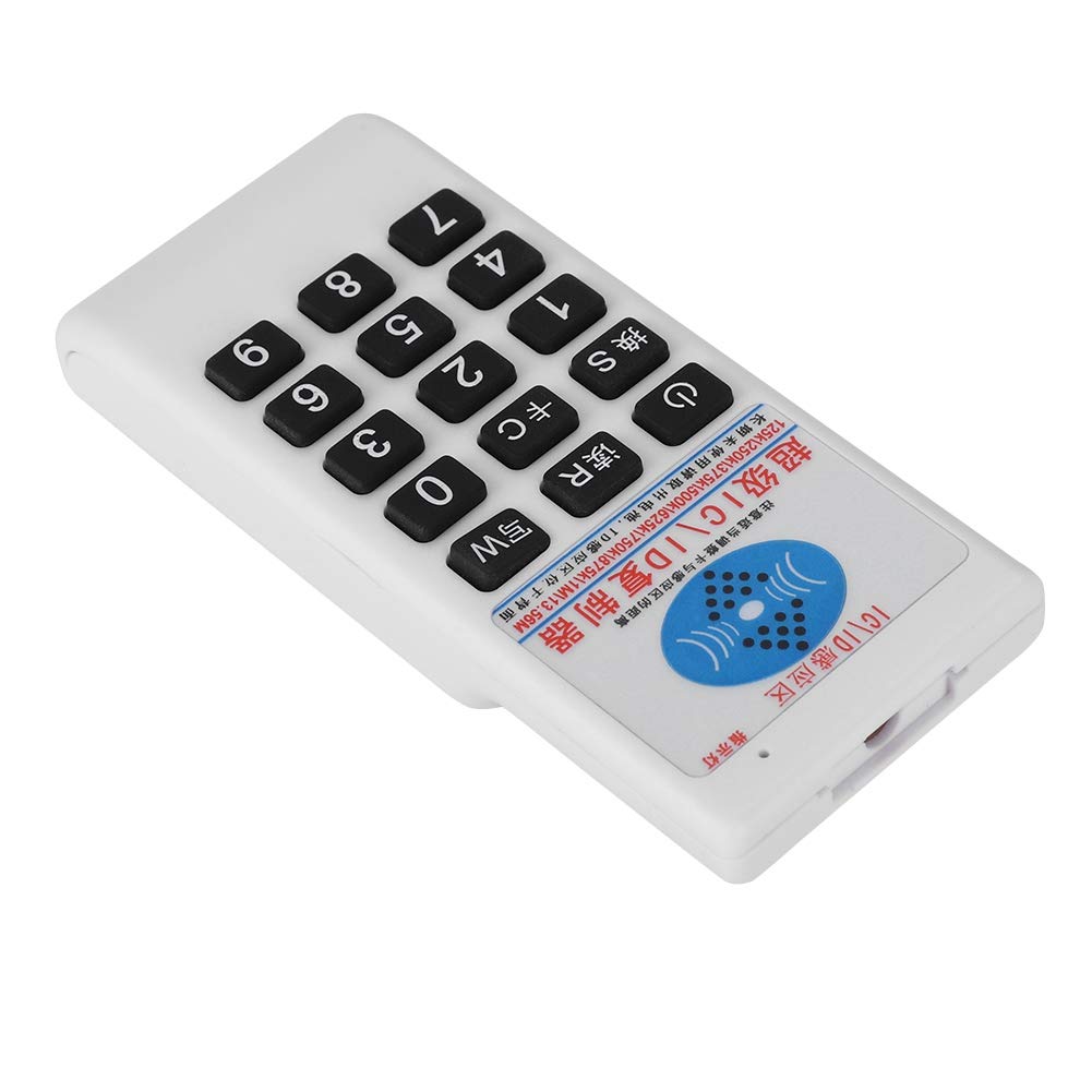 ASHATA Handheld RFID Kopierer,Tragbar RFID IC ID Kartenleser Duplizierer Kopierer ID Karte Cloner,Ergonomisch Handheld ID Karte Kopierer Schreiber Leser Duplicator 125Khz 13.56MHZ