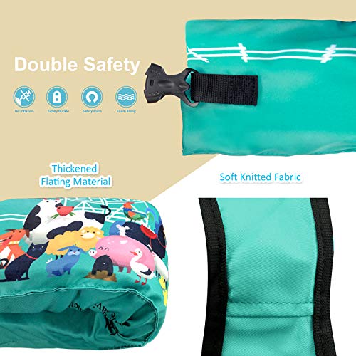 Faxpot Kids Swim Life Jacket, Toddler Swim Vest with Arm Wings, Foldable Swim Training Aids for Boys Girls
