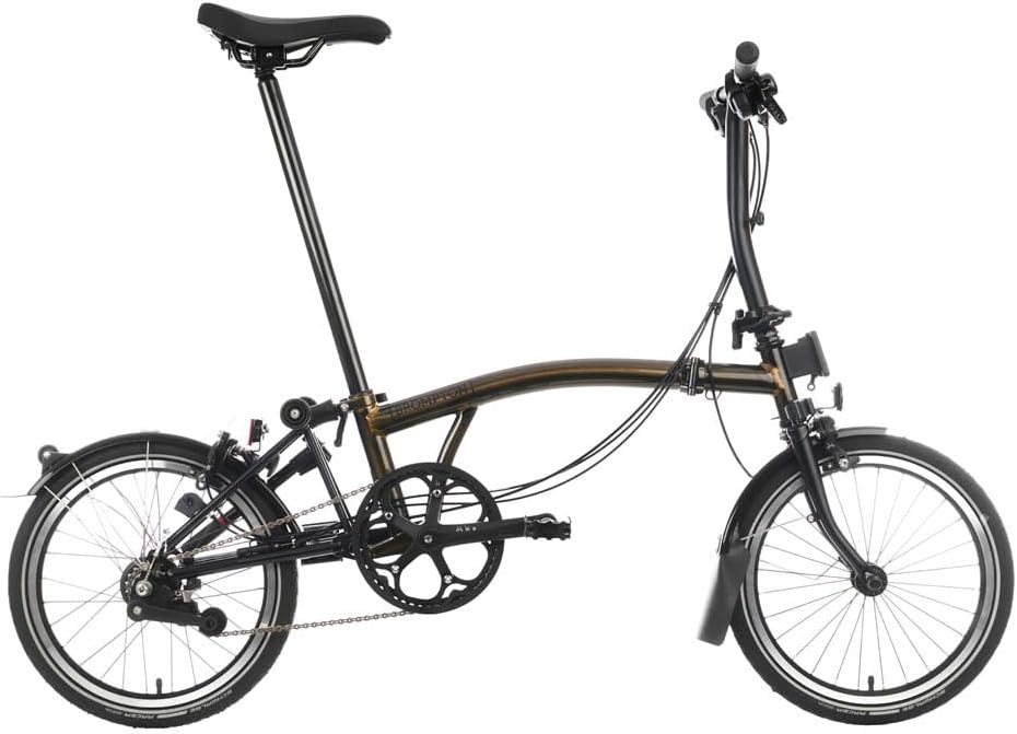 Brompton C Line 6 Speed Folding Bike (Black Lacquer, Low)