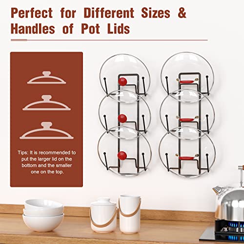 Housolution Set di 2 Porta Coperchi Verticale per