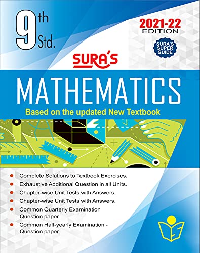 Sura's 9th STD Mathematics Full Year Guide (ENGLISH MEDIUM) 2021-22 Edition - based on Samacheer Kalvi Textbook 2021 Paperback