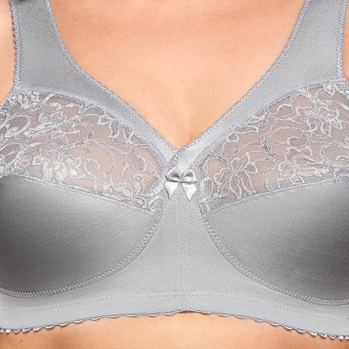 Glamorise Women's Plus Size Magic Lift Full-Figure Support Bra #1000, Soft Grey, 40DD - 2