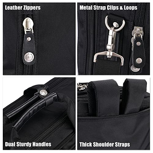 Freebiz Laptop Backpack Messenger Bag-Hybrid Briefcase Bag Bookbag Rucksack With Handle And Shoulder Strap Fits Up To 18.4 Inch Gaming Notebook Compute (18.4 Inches, Black) #TOP3