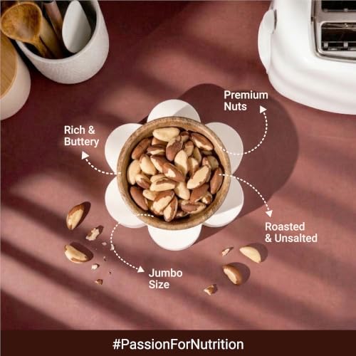 Image of Nutraj Brazil Nuts Roasted 100g Pouch | No Added Preservatives | Handpicked & Exotic | Raw & Unsalted Natural Whole