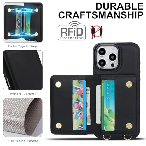 Coque iPhone 16 Pro Max blocage RFID et dragonne bandoulière