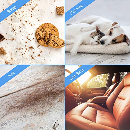 WOWGO 2nd Version Lint Roller, Reusable Washable Pet Hair Remover Lint Roller Cleaner for Clothes, Animal Hairs, Car Seats (2 Large 2 Mini)