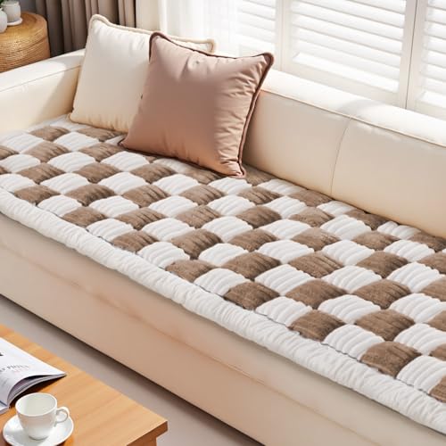 Couch Cushion Cover for dogs Sofa Cover Washable Pet Love Seat Couch Covers for Sofa Slipcovers Couch Protector Blanket for Dogs Sofa Cushion Covers for Pets Washable Pad Dark Brown 70x150cm/27.6x59in