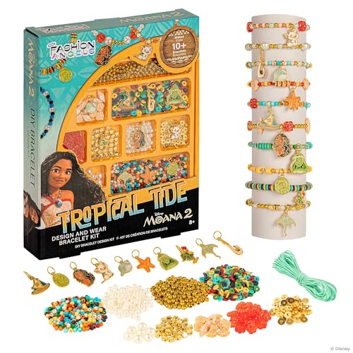 Kit de conception de bijoux Moana 2 Fashion Angels avec perles pour 10 bracelets nautiques