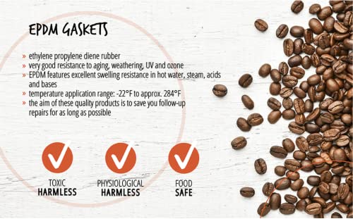 namroh.HC® Dichtungssatz Dichtungen Brüheinheit Wassertank Drainage Ventil passend für Jura Micro und ENA Kaffeeautomaten