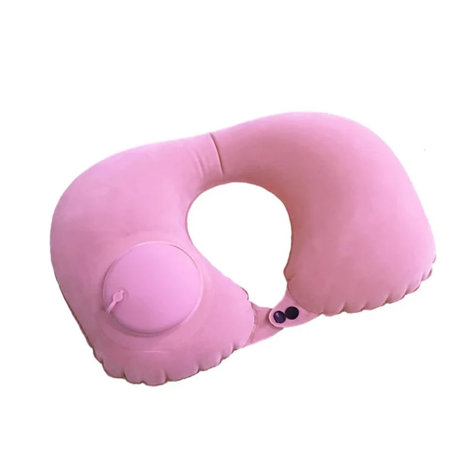 WWYYZAYC Inflatable Neck Pillow Air Pillow Neckrest Head Rest Portable Sleeping Resting Travel Pillow(Pink)