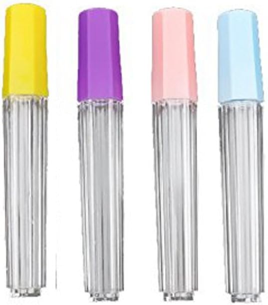 12Pcs Clear Plastic Felting Sewing Needles Container Pin Needle Storage Tubes Bottle Holder Storage Case