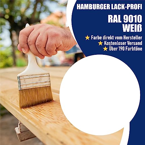 Weißlack Buntlack Matt für Holz und Metall von Hamburger Lack-Profi