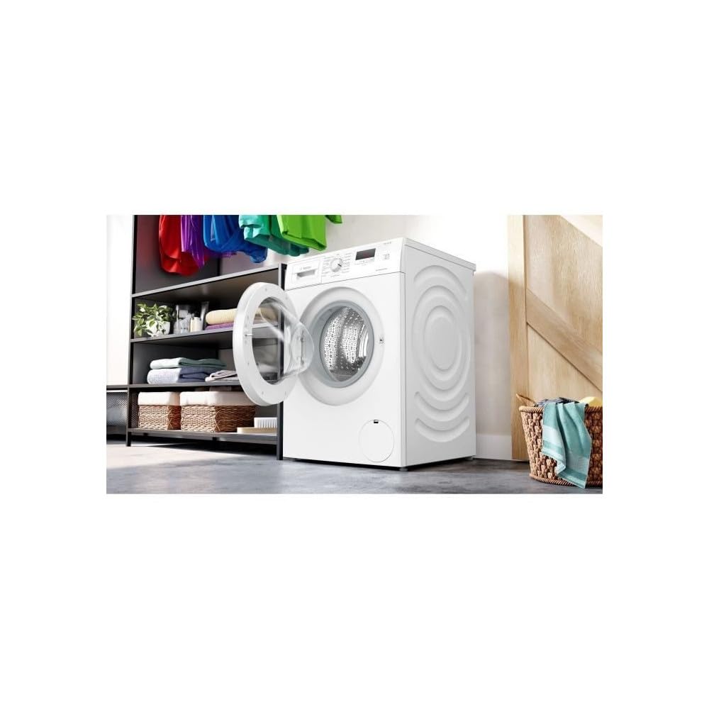 Bosch WGE02406FR Serie 2 Waschmaschine, freistehend, 7 kg, EcoSilence Drive, 1400 U/min, 44 l, Weiß