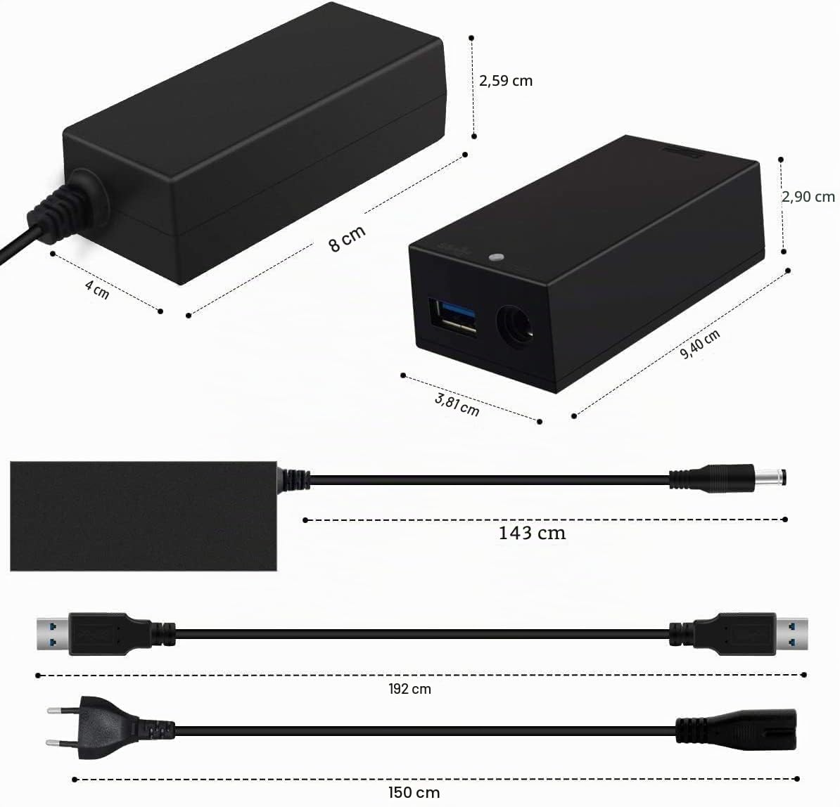 Kinect Adapter for Xbox One S/X Power Supply With 2.0 Sensor for Windows PC 10, 8.1, 8