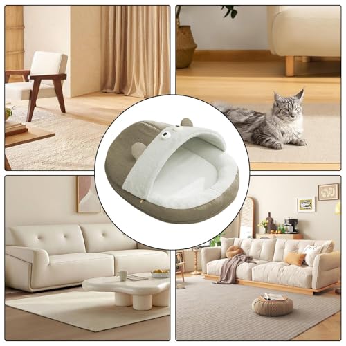 Grotte pour chats design pantoufle pour réchauffer les siestes au salon