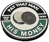 LETS GO CORNHOLE Pay That Man His Money Poker Card Protector Good Luck Charm Trinket, Teddy KGB Design...