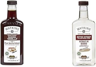 Watkins All Natural Baking Vanilla (11 oz) and Butter Extract (11 oz) Bundle