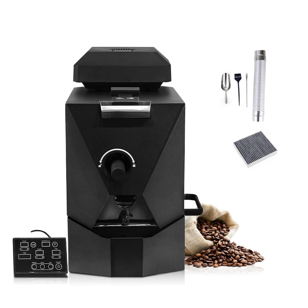 Elektrischer Kaffeebohnenröster Gewerblicher Röster - Basismodell Kaffeeröster - Kaffeebohnen Röstmaschine mit Rauchfilter