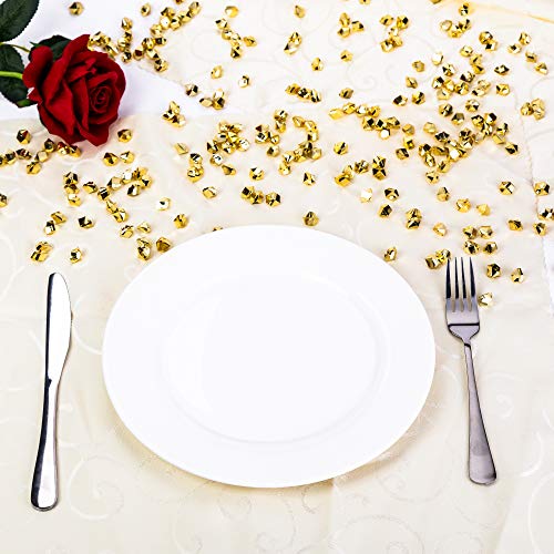 AiFanS Golden Nuggets,Vase Filler for Home Deco and Centerpieces,Gold Rocks for Vases and Table Decoration (Metallic Gold,755 Pieces)