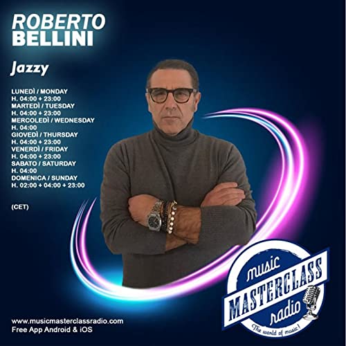 Jazzy Music Designer Roby Bellini Podcast By MusicMasterClassRadio cover art