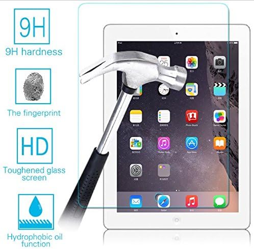 iPad 2 / iPad 3 / iPad 4 Screen Protector, MicroNano™ Glass Screen Protector[Tempered Glass] Ultra-clear Glass Screen Protector Perfect Fit for iPad 2,3,4, Rounded Edges 0.4mm Thin anti-scratch/shatterproof/fingerprint (Ipad 2 3 4)
