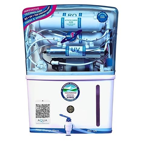 Image of Aqua X Pure RO Water Purifier for Home | 7 Stage RO+UV+UF+Copper | High TDS 2000 PPM Membrane | 12L Storage, 20 LPH | Fully Automatic || EK GROUP||.