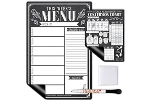 Hadley Designs Vintage Magnetic Dry Erase Weekly Meal Planner