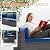 Gotland 7-Piece Outdoor Patio Furniture Set - All-Weather PE Rattan Sectional Wicker with Replaceable Navy Waterproof Cushions & Coffee Table