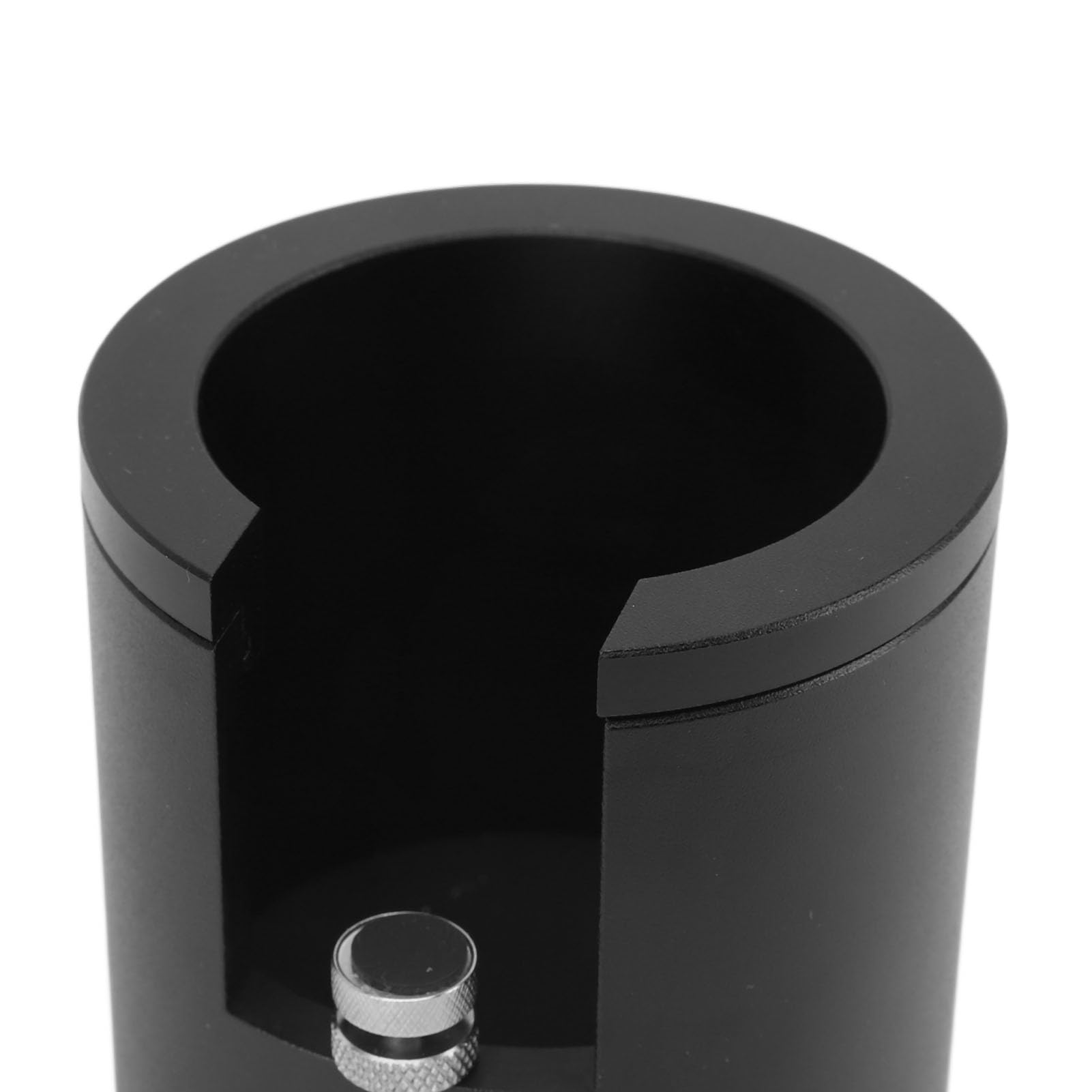 Siebträger-Halter, Tamper-Ständer, höhenverstellbar, Tamping-Station-Basis für 51 mm, 53 mm, 58 mm Siebträger, Kaffeezubehör aus Aluminiumlegierung (Schwarz)