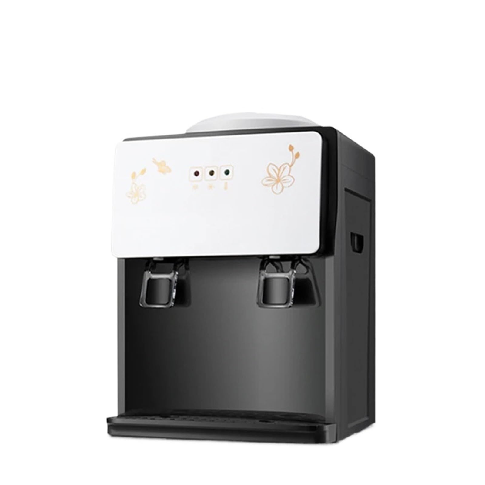 Eretyret White Ice And Hot Electric Water Dispenser Desktop Ice And Hot Drink Machine For Home And Office Instant Heating Drinking Fountain Drinkware Tool Quiet Operation(White Ice And Hot)