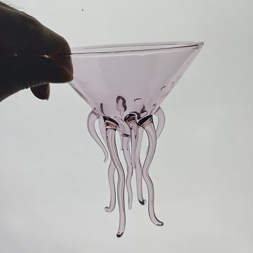 Miniatura 3 de Octopus - Vaso de cóctel creativo Martini para copa de bar (vaso rosa de 8.5 fl oz)