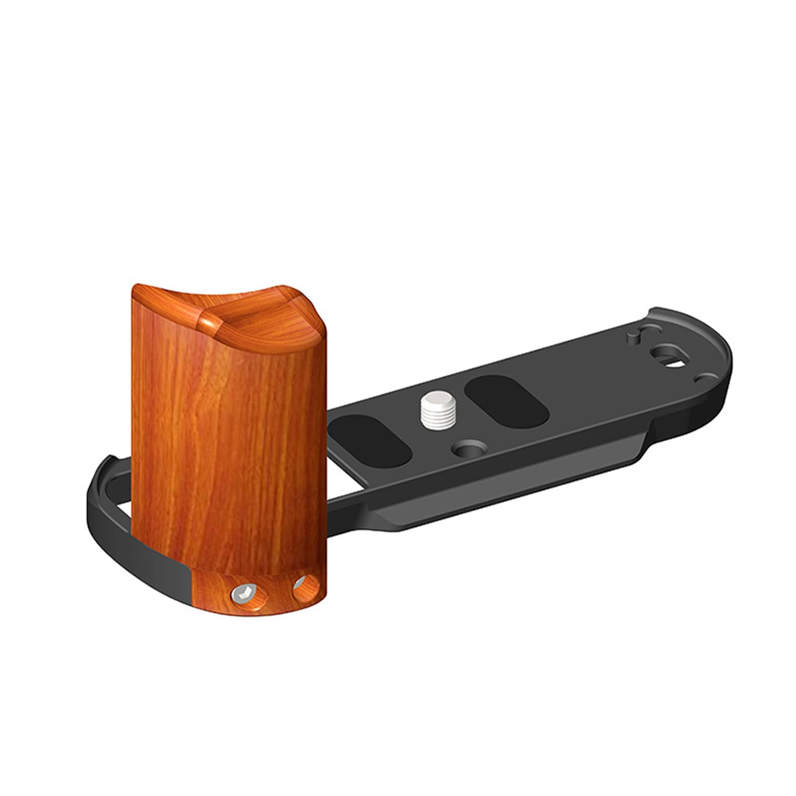 Lightweight Pearwood Camera Handgrip L-Shape Handle for X T50 Quick Release Plate for Any Setting 1/4 Screw