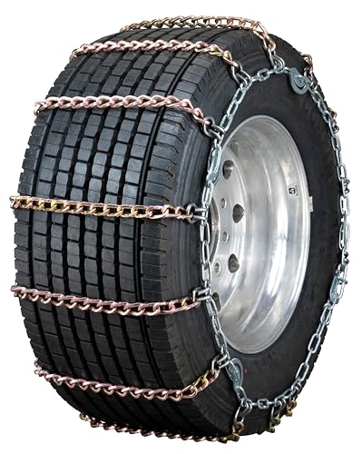 Quality Chain Commercial Truck Twisted Square Link Alloy Cam-Style Tire Chains - Wide Base (3171SLCTWIST)