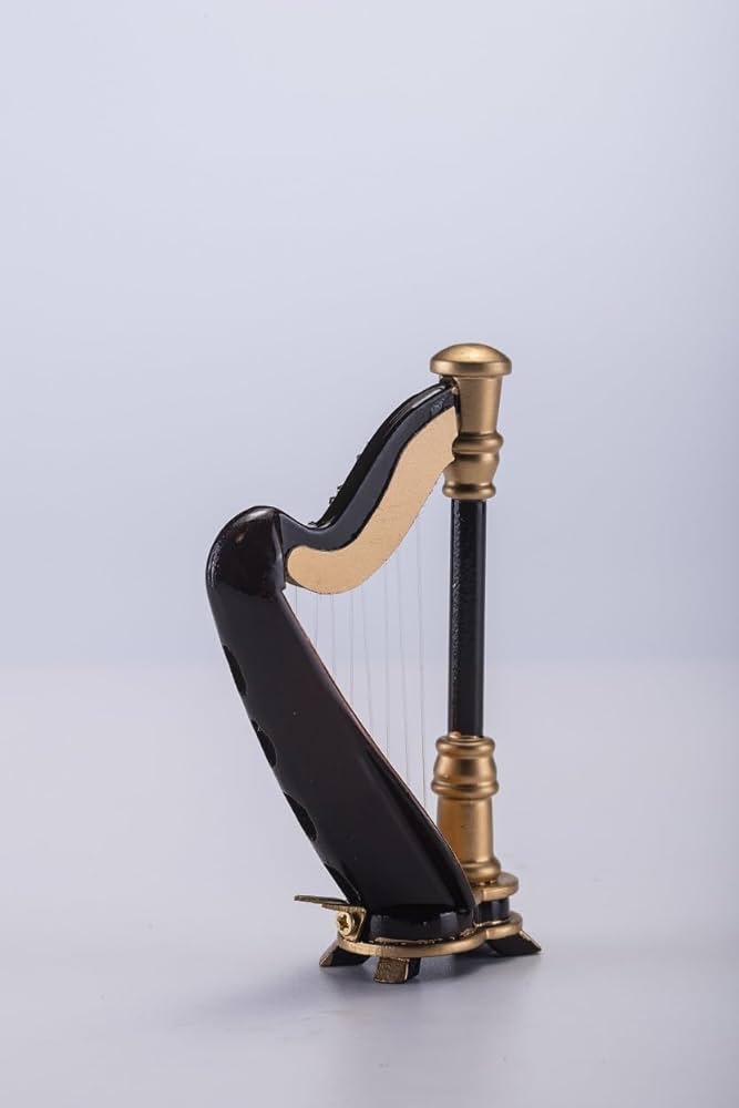 Amazon.co.jp: ALANO ミニチュア ハープ 木製 ミニ ハープ