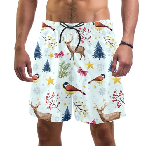 Maillot de bain séchage rapide homme oiseau d'hiver léger et fluide