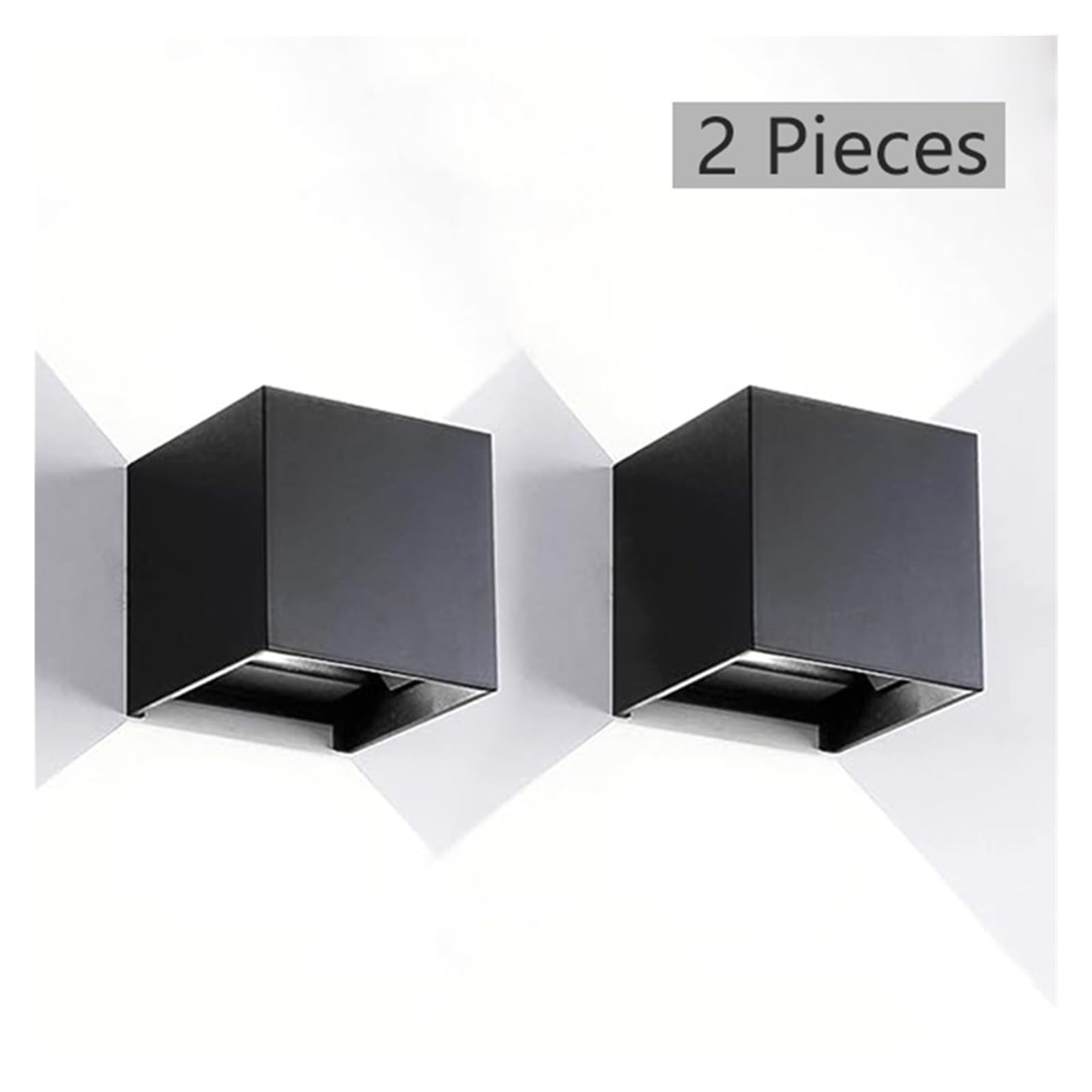 Kinkiet LED Zewnętrzny/wewnętrzny, Wodoodporny, IP 65, Montowany Na Powierzchni, Lampa Ścienna W Górę I Dół, 9, AC 90-260 V Elastyczna Regulacja(Cool White(5500-7000K),4 pieces)