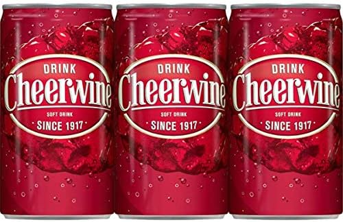 Cheerwine Soft Drink Cherry Soda Pop 6 pack cans 7.5oz