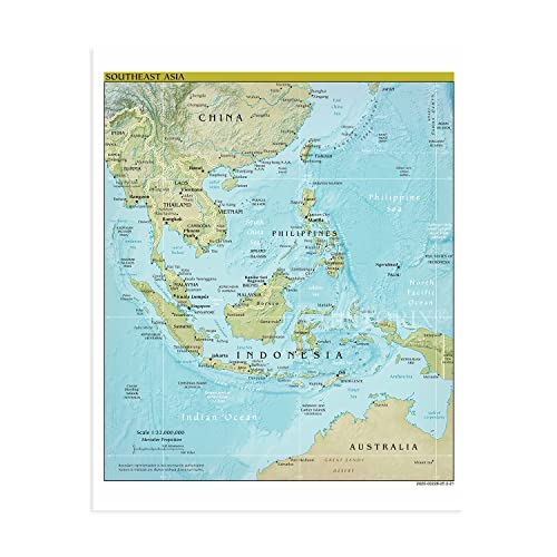 Historix 2021 Southeast Asia Map - 24X30 Inch South East Asia Map - Se Asia Map Print - Map Of Southeast Asia Poster #TOP4