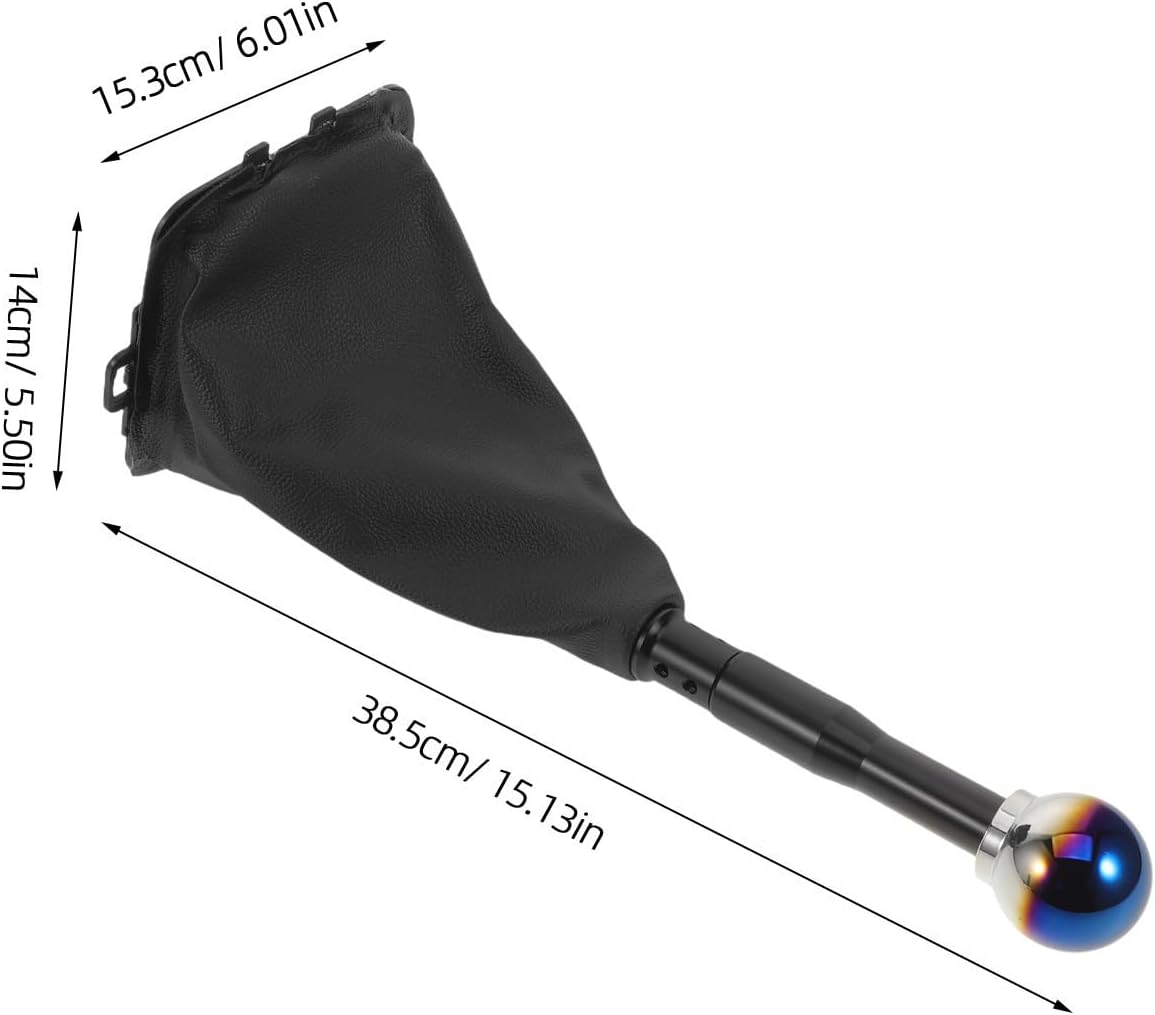 Car Shift Boot Cover Black Pu Material with Dust Protection and Enhanced Shifting Comfort for Manual Transmission Gear Shifter Suitable for Car Interior Use