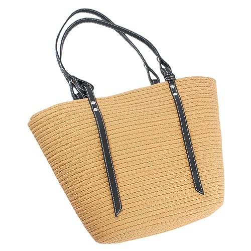 Sac cabas tissé volumineux pour éviter d'accumuler les petits sacs de plage