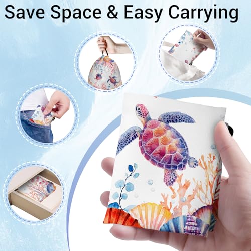 Image of Sea Turtles Coral Grip Bag Underwater Small Gymnastics Bag for Outdoor Sports