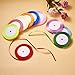 Fashewelry 10 Colors Fabric Ribbon Silk Satin Ribbons Roll 1/4